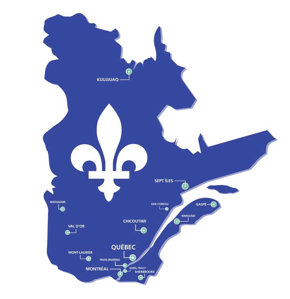 36 districts judiciaires quebec